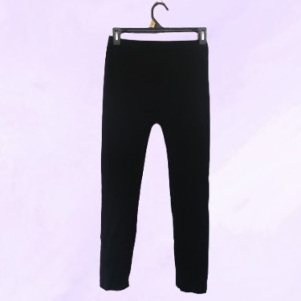 Miss Juli tights leggins solid simple basic casual in black size medium/large.